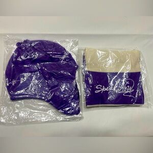 Taylor Swift TS Purple‎ Winter Beanie Hat & Scarf Speak Now - Brand New RARE